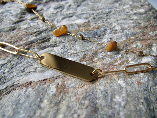 COLLAR TIZZA CON GRABADO